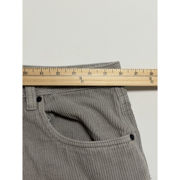 Empyre Corduroy Pants Mens Size 30x28 Beige Relax Fit Skater Baggy High Rise - Picture 7 of 8
